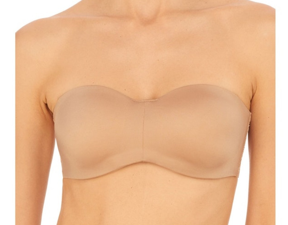 Natori Bra 729313 Adapt Bandeau Underwire tan 34D MISSING STRAPS